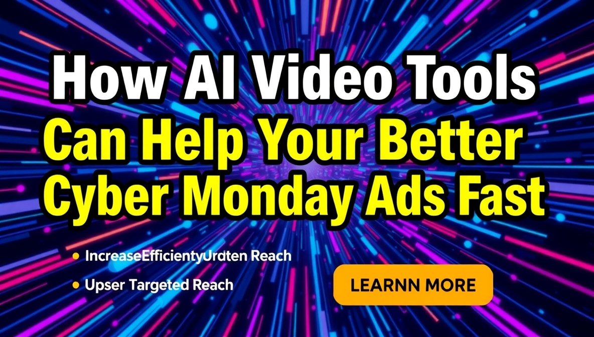 How AI Video Tools Can Help You Build Better Cyber Monday Ads Fast
